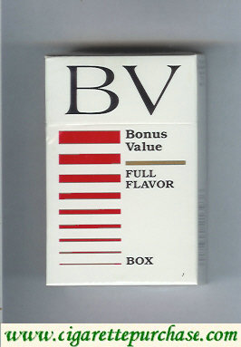 BV Bonus Value Full Flavor cigarettes USA